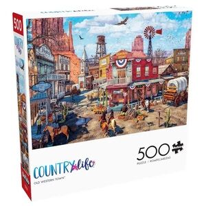 2 for $15 🧩Country Life Old Western Town 500-Piece Puzzle